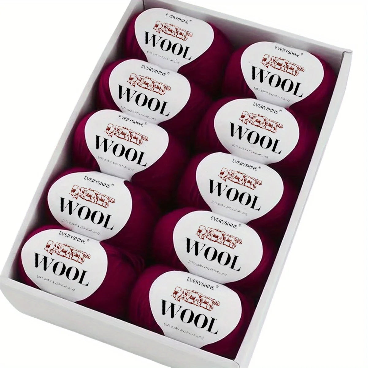 Set 6 pezzi Filato Lana – 300g Totali per Maglia & Uncinetto, Gomitoli Multicolore