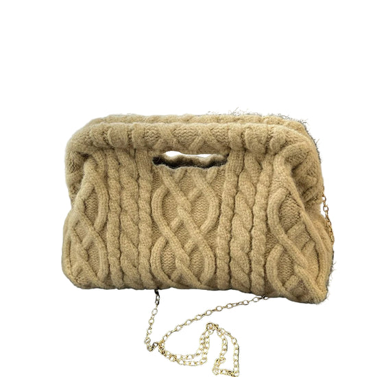 Borsa Crochet Donna Invernale – Crossbody Tricot con Catena e Texture Maglia