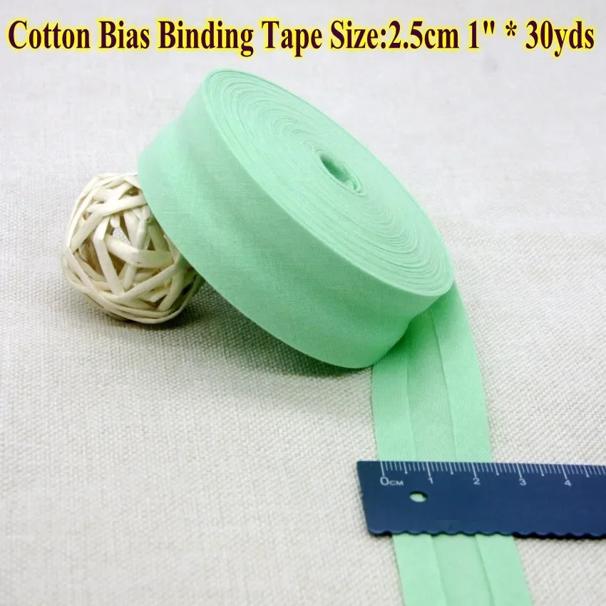 Nastro bias binding cotone 25 mm · rotolo 30 metri – rifiniture, bordi e accessori cucito fai-da-te