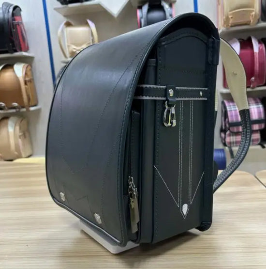 Zaino Scuola Giapponese Randoseru in Ecopelle – Backpack Rigido Ergonomico Bambini