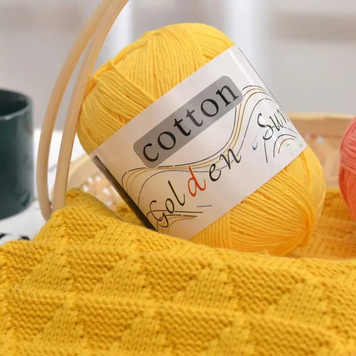 Filato in cotone 100% 200 g – filo medio-fino per uncinetto / knitting: maglioni, cappelli, copertine fai-da-te