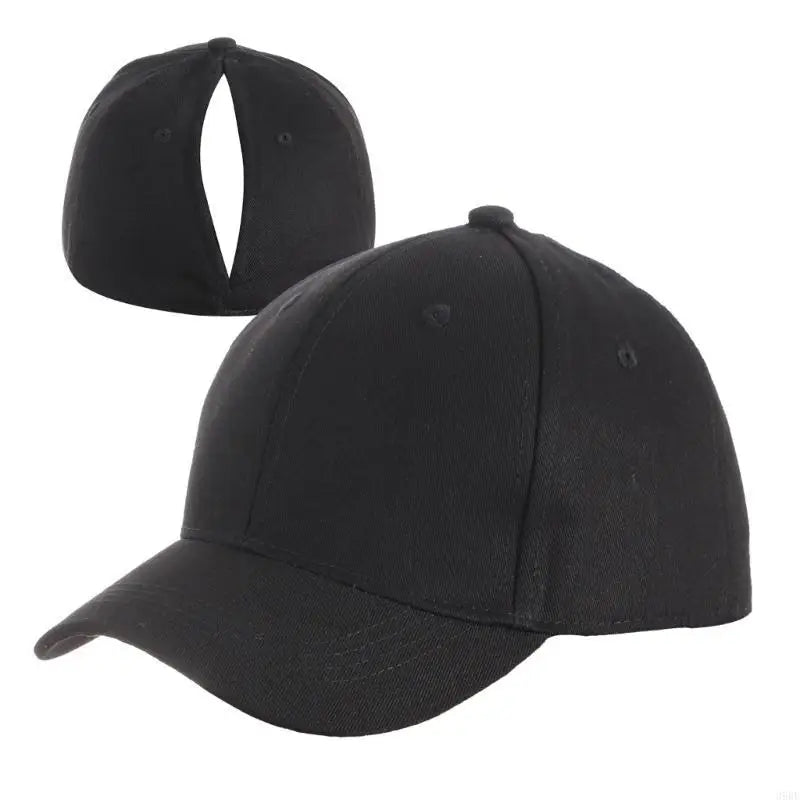 Ponytail Cap da Donna in Cotone – Cappellino sportivo regolabile con foro posteriore per capelli lunghi, ideale per fitness e uso quotidiano