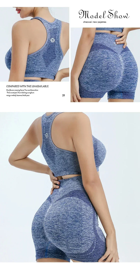 Set yoga seamless donna 2025 – top e shorts coordinati in tessuto tecnico ad alta performance