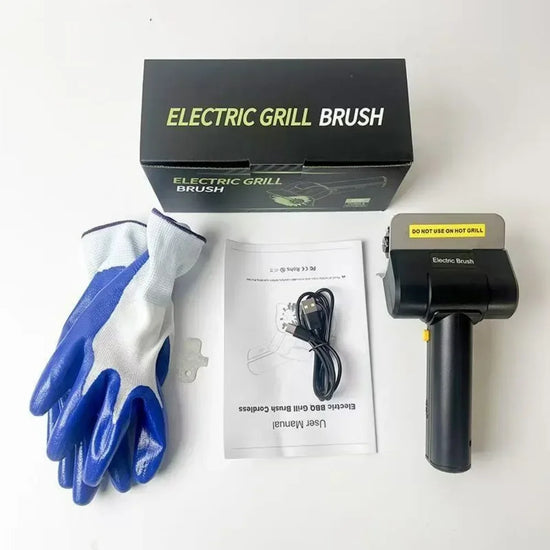 Spazzola Elettrica per Barbecue – Pulizia Griglia BBQ Ricaricabile