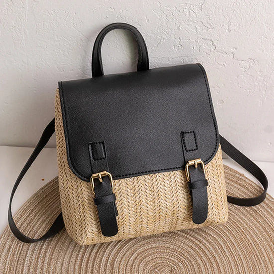 Zaino Donna Intrecciato Elegante – Spalla Moda Effetto Tessuto