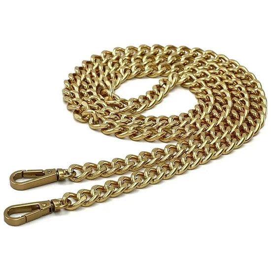 Catena 120 cm in Alluminio/Metallo per Borsa – Tracolla Fai-da-Te Staccabile per Borse Intrecciate, Accessori