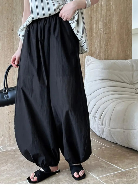 Pantaloni Bloomers Donna Vita Alta – Loose Fit Estivi