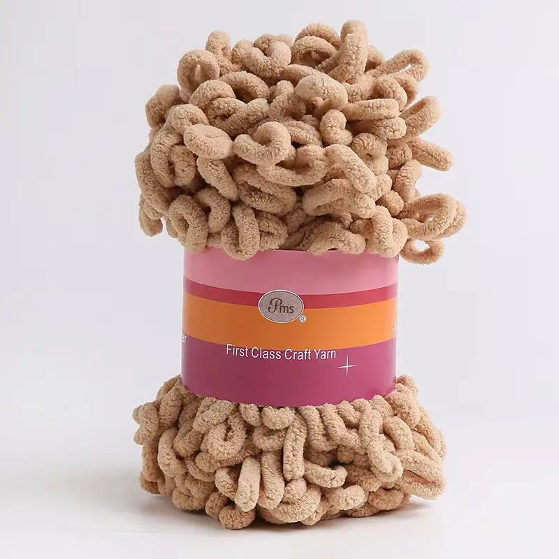 Filato ciniglia “donut braided ear” 100 g – Yarn in velluto intrecciato per maglieria, coperte, accessori fai-da-te
