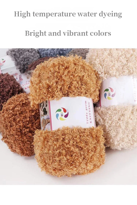 Filato teddy velvet 295 g – gomitolo pelliccia per fai-da-te maglia, borsa, coperta