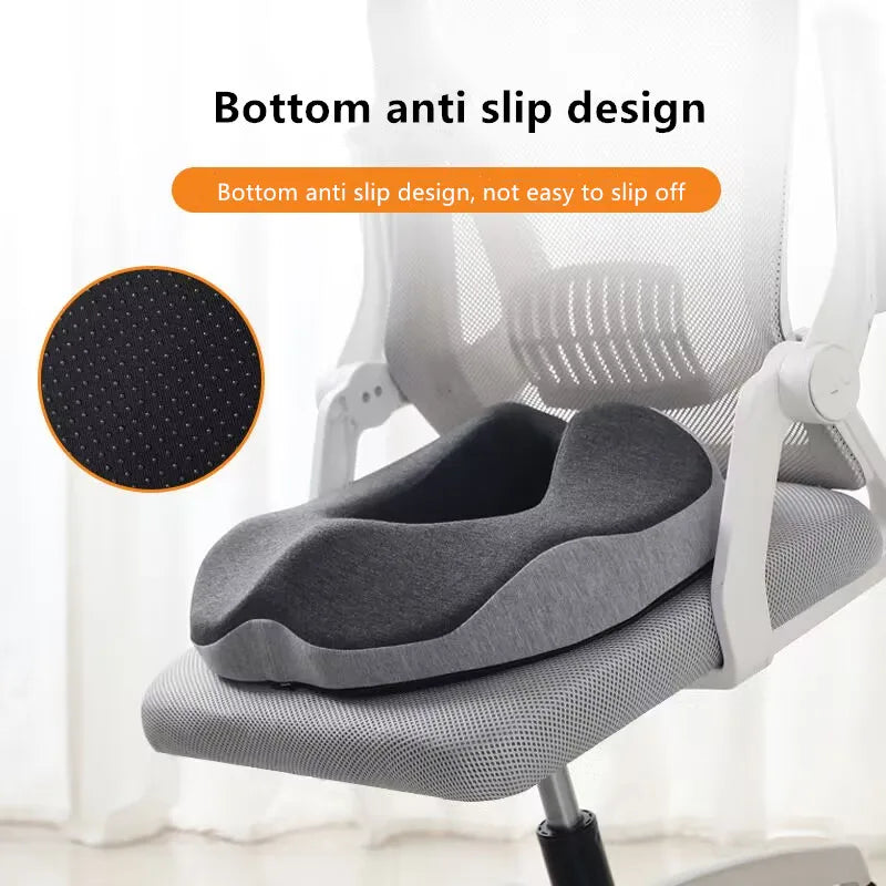 Cuscino Ortopedico Sedia Memory Foam – Supporto Antidolore Schiena e Coccige