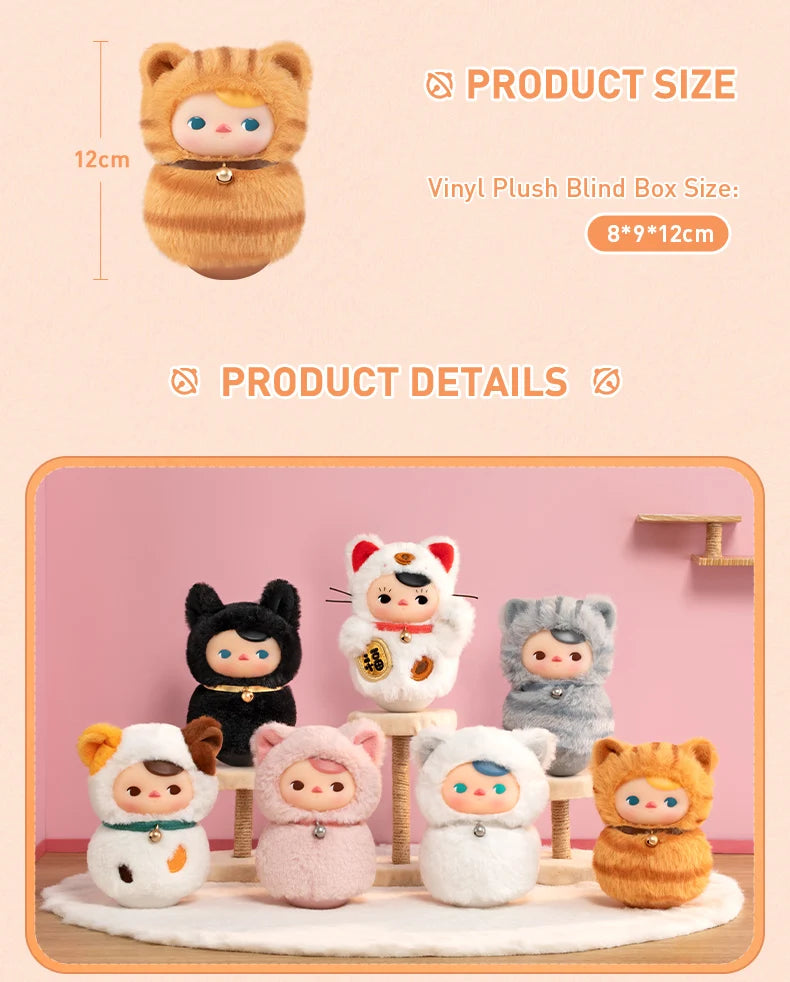 Pop Mart Pucky Kitty Blind Box – Gatto Peluche Misterioso da Collezione