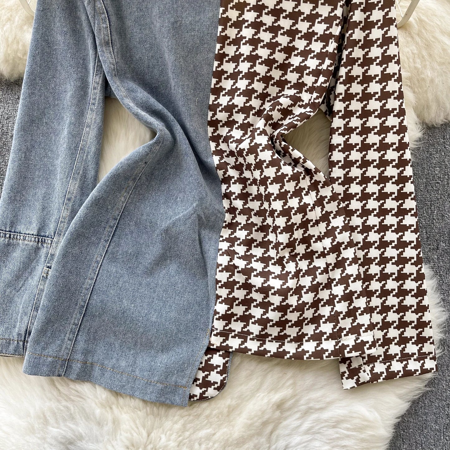 Giacca patchwork in denim con rever 2025 – blazer overshirt donna doppio bottone, vita slim, stile commuter