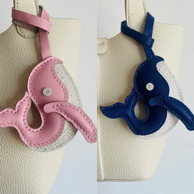 Ciondolo in Pelle a Forma di Animale – Portachiavi Artigianale per Borse e Zaini
