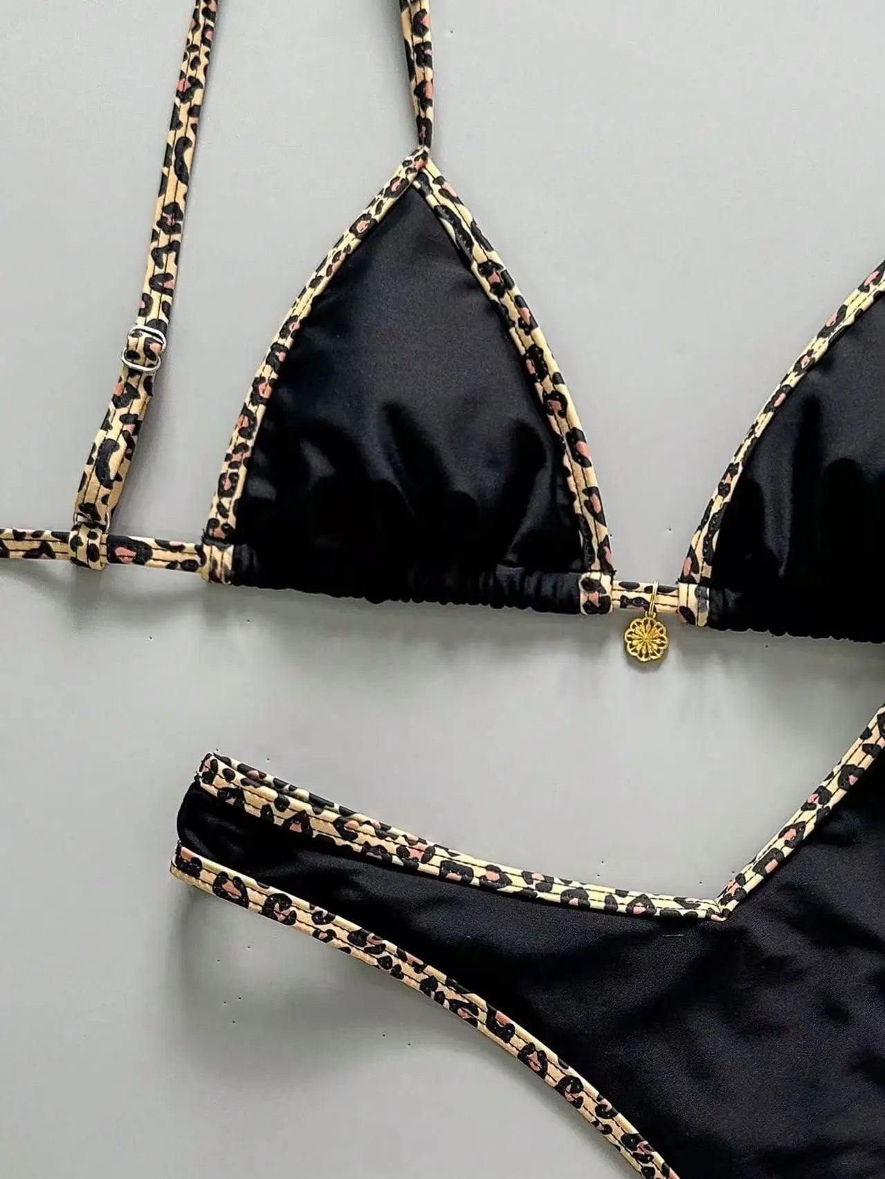 Micro Bikini Leopardato Sexy – Costume Push Up Donna