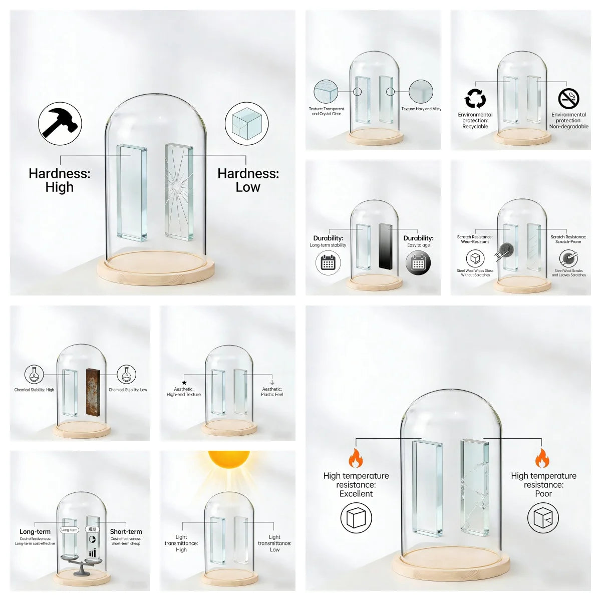 Rosa Eterna LED in Vetro – Regalo San Valentino per Fidanzata