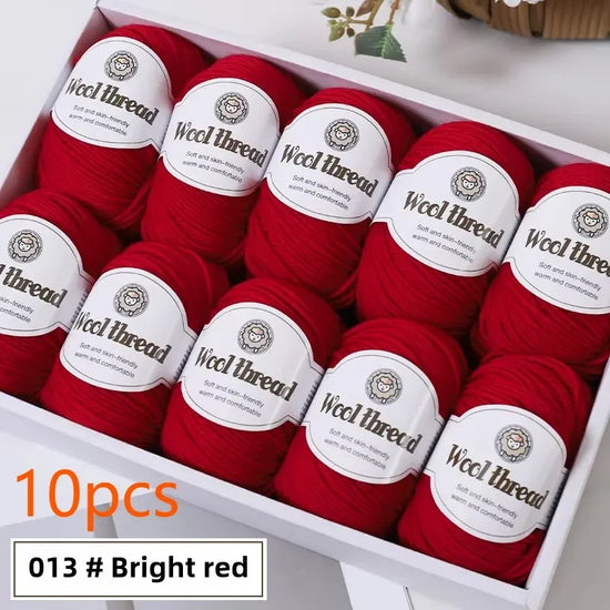 Set 10 gomitoli lana merino 500 g – filato grosso per maglioni, sciarpe e progetti a maglia / uncinetto