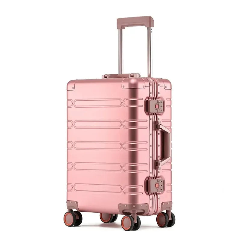 Valigia 10kg 15kg 20kg in alluminio con ruote 360° e lucchetto TSA – Trolley rigido leggero da cabina e stiva