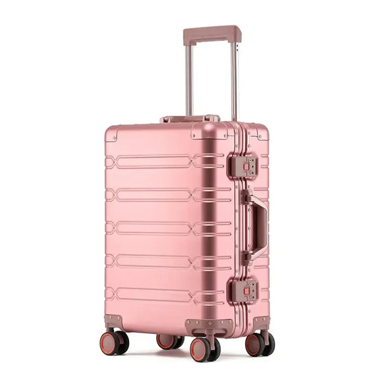Valigia 10kg 15kg 20kg in alluminio con ruote 360° e lucchetto TSA – Trolley rigido leggero da cabina e stiva