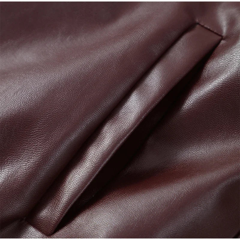 Giacca Donna Effetto Pelle Vintage con Zip - immagine 12