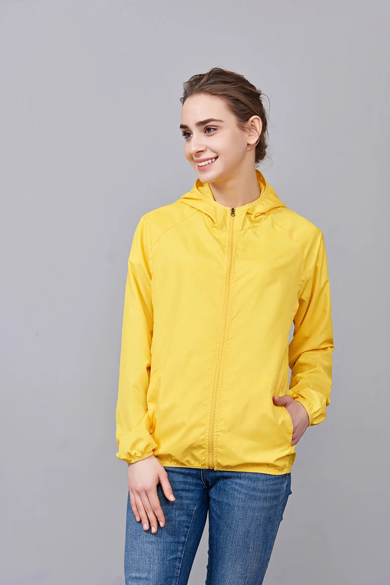 Giacca trekking unisex impermeabile e quick-dry – antivento, anti-UV e pieghevole per escursioni