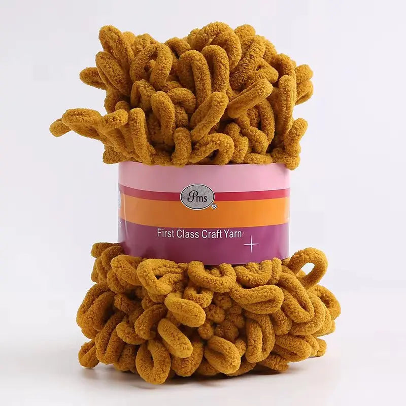 Filato ciniglia “donut braided ear” 100 g – Yarn in velluto intrecciato per maglieria, coperte, accessori fai-da-te