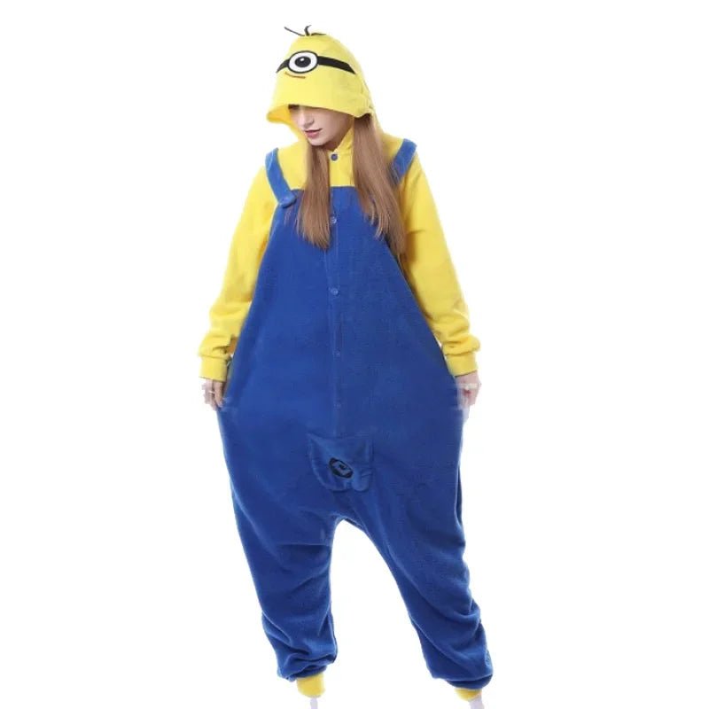 Costume Minions da Adulto per Carnevale – Tuta Onesie Cartoon Divertente