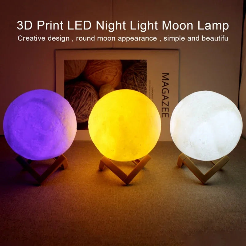 Lampada luna LED galassia – Book light magica per camera bambini e relax