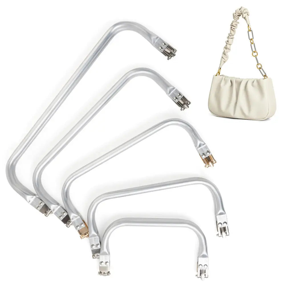 Telaio in Alluminio per Borsa Clutch – Manico a Tubo, Cornice con Molla per Wallet, Doctor Bag e Borse Fai-da-Te