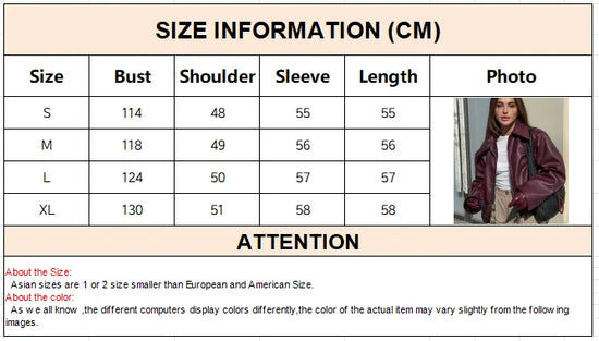 Giacca Similpelle Donna Oversize con Zip - immagine 7