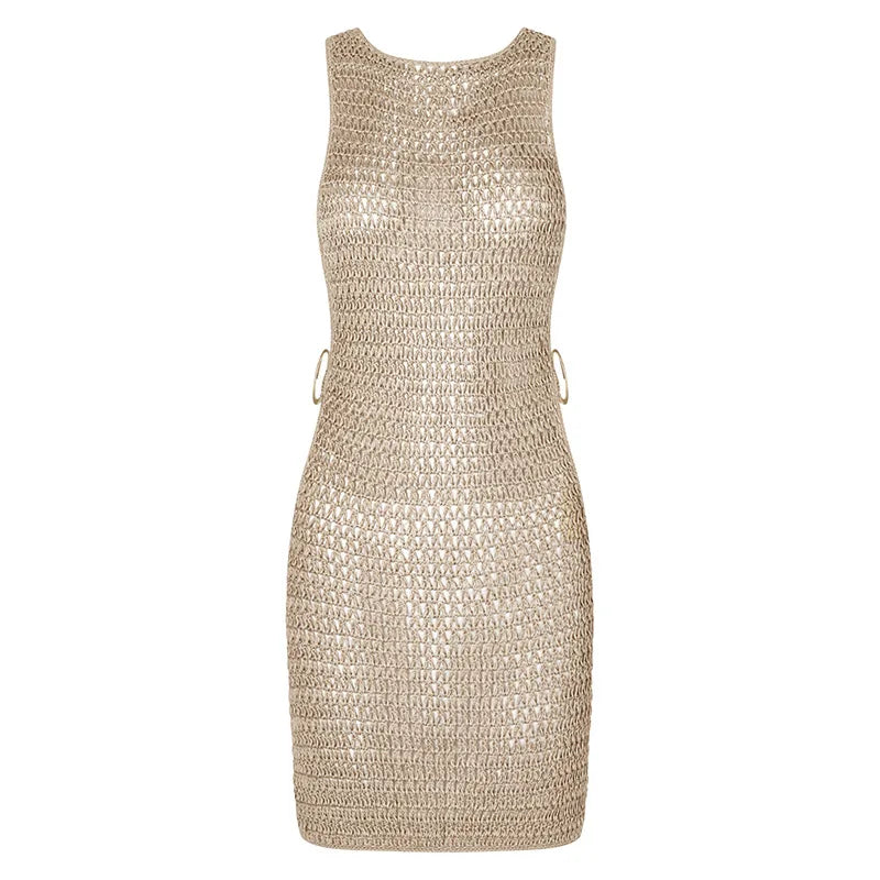 Abito Mare Copricostume Donna Sexy Monospalla Estivo con Intaglio – Look Fashion da Spiaggia 2025