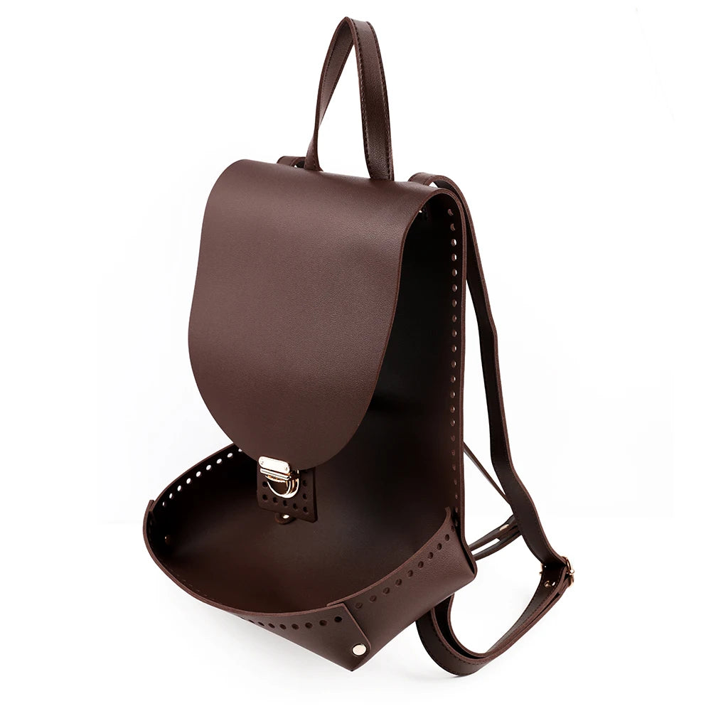 Kit Zaino / Borsa con Base in Ecopelle e Uncinetto – Fai-da-Te Borsa Unica
