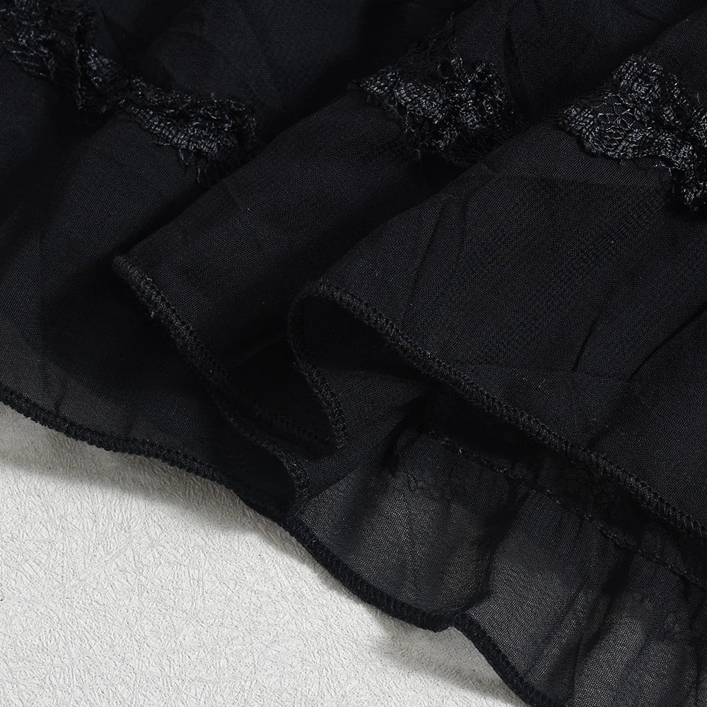 Abito Lungo Donna con Schiena Scoperta e Pieghe – Vestito Elegante Lotus Leaf 2026