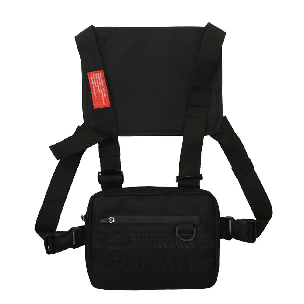 Chest bag unisex in Oxford – marsupio a pettorina streetwear, zip e design versatile