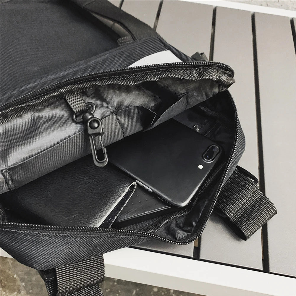 Chest bag unisex in Oxford – marsupio a pettorina streetwear, zip e design versatile