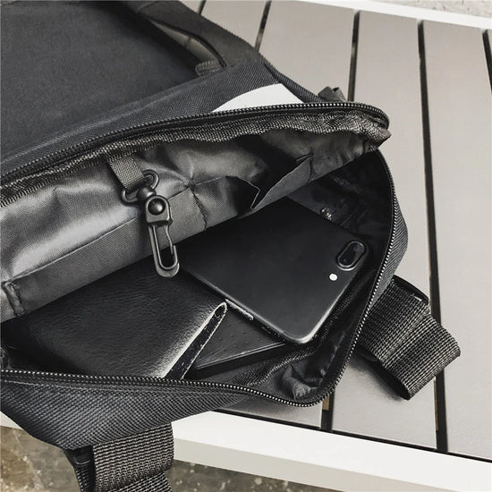 Chest bag unisex in Oxford – marsupio a pettorina streetwear, zip e design versatile