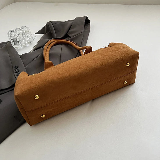 Borsa baguette tote in suede 2025 – stile underarm sofisticato, capiente e raffinato per donne commuter