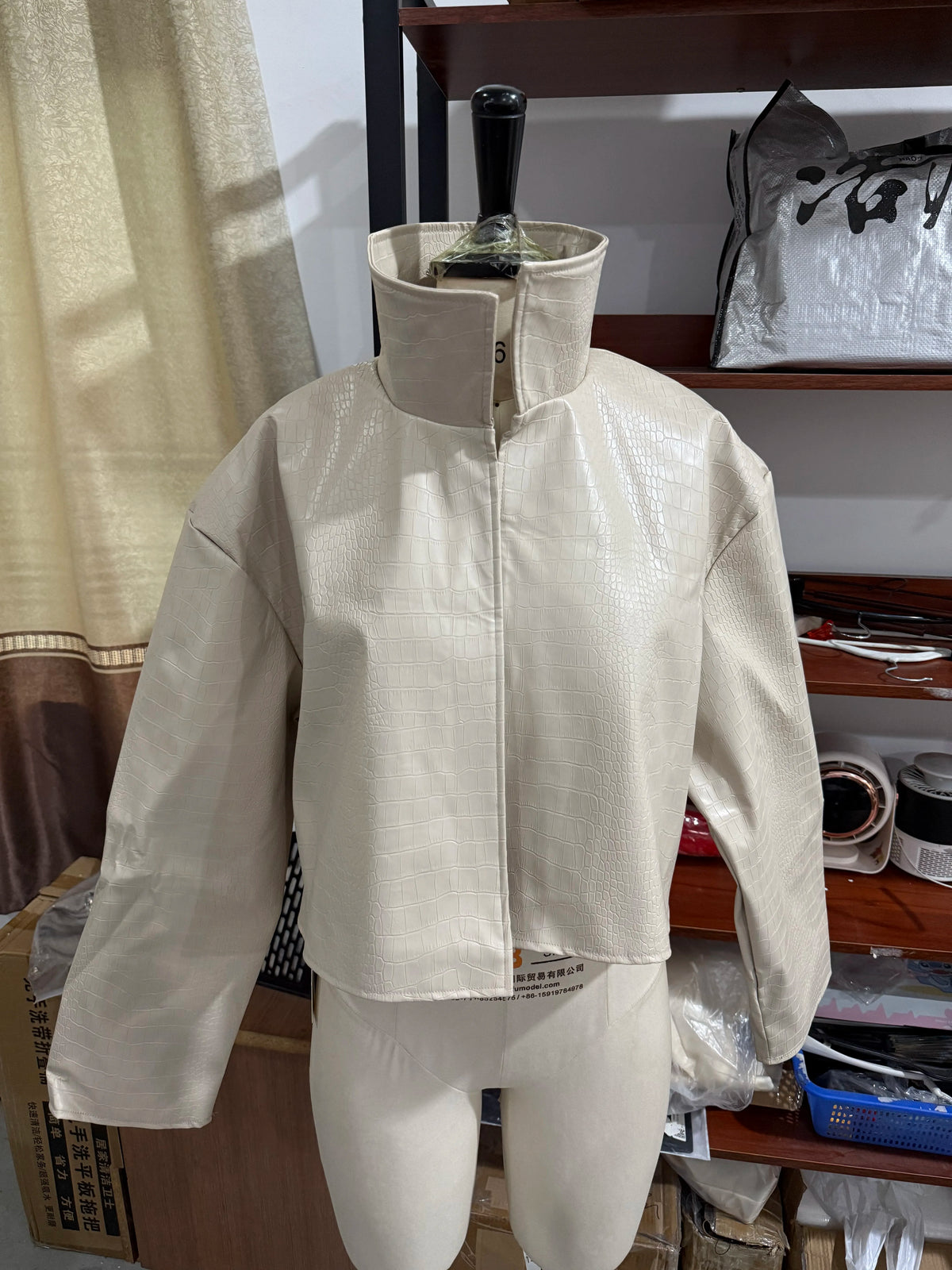 Giacca Donna Effetto Pelle Vintage con Zip - immagine 44