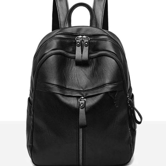 Zaino nero casual / crossbody monospalla, stile carino e vegan friendly