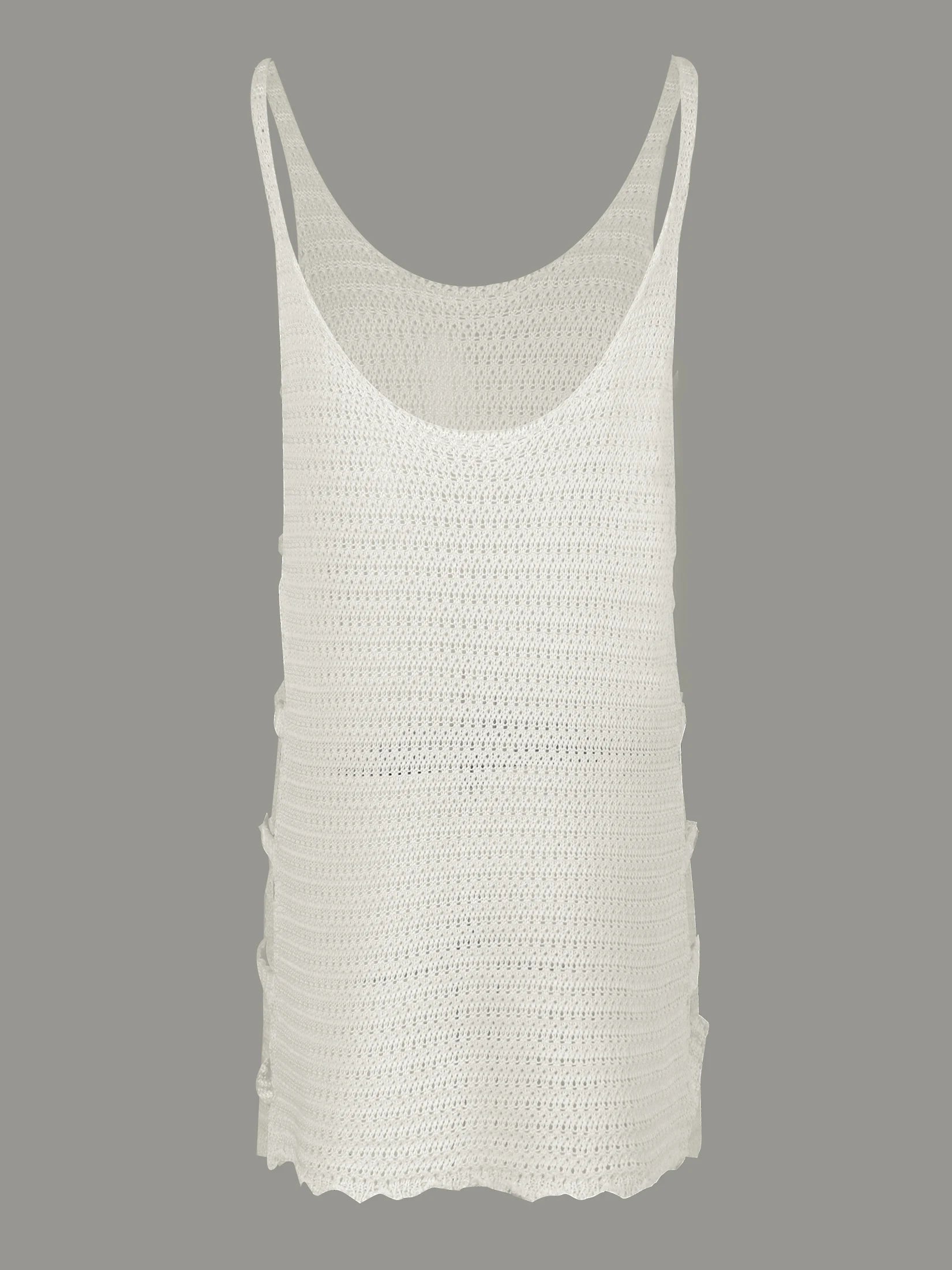 Vestito Donna Mare Estivo Scollo U con Tagli Laterali – Corto e Sexy a Righe Estate 2025