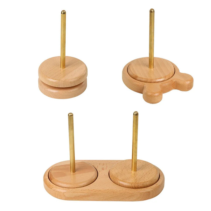 Supporto per filato 4 misure – Stand per bobine / gomitoli, strumento utile per maglia / uncinetto e organizzazione del filo