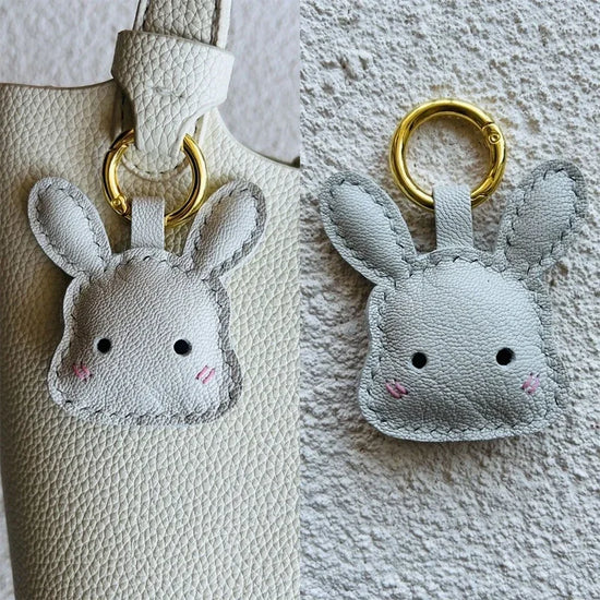 Ciondolo in Pelle a Forma di Animale – Portachiavi Artigianale per Borse e Zaini
