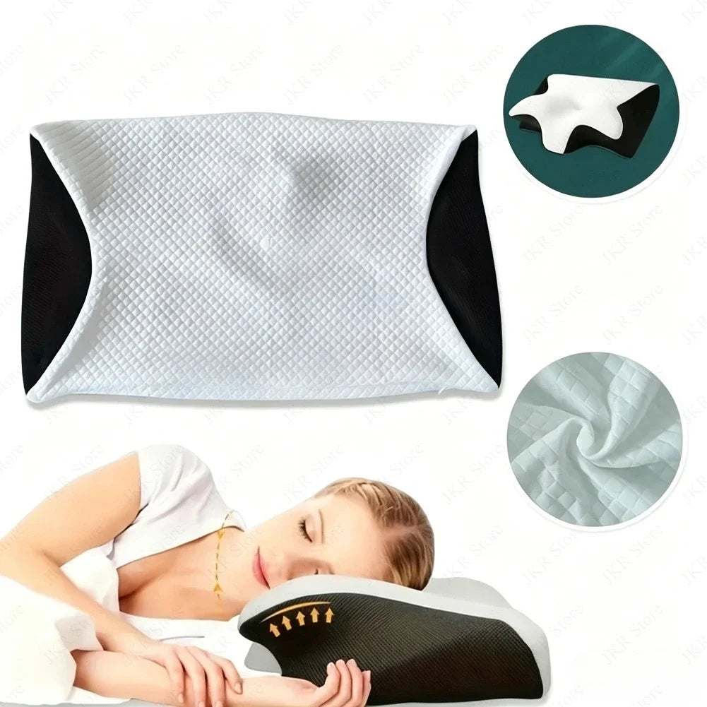 Memory Foam Pillowcase Cervical Pillowcase Pillow Protector Bedding Pillow Cases Cover Cooling Fabric Portable Home Holiday Gift