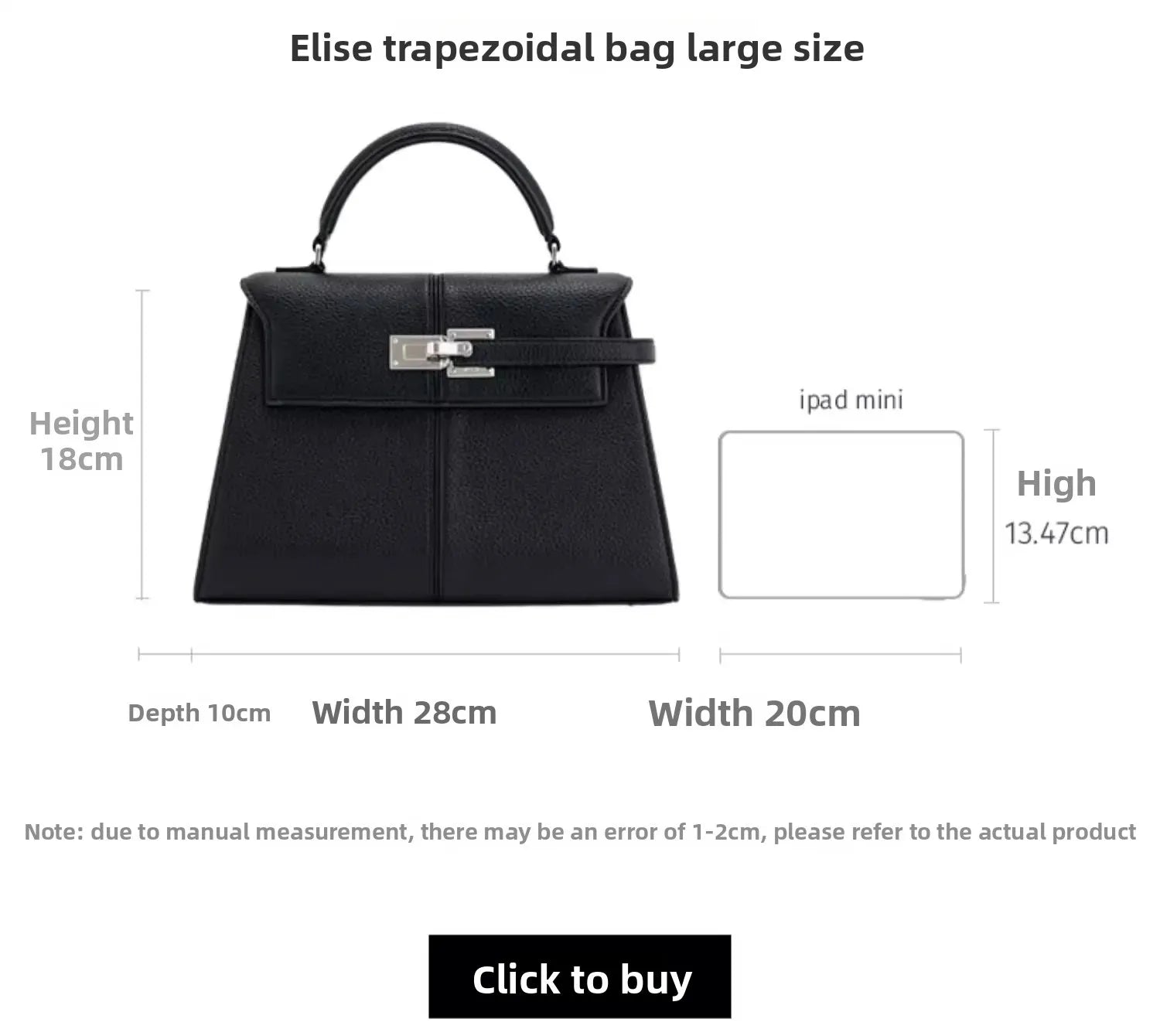 Borsa donna JWPEI “Elise” – crossbody commuter in eco-pelle elegante, divisorie interne, borsa da lavoro & tempo libero 2025