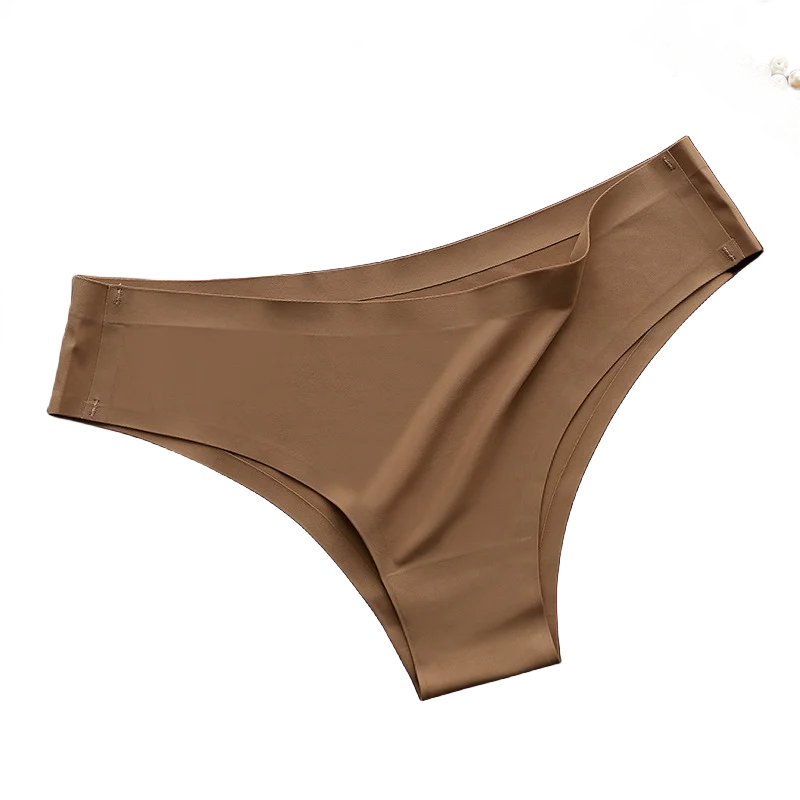 Set 4 pezzi mutandine donna seamless in ice silk – vita bassa G-string ultra sottile comfort quotidiano