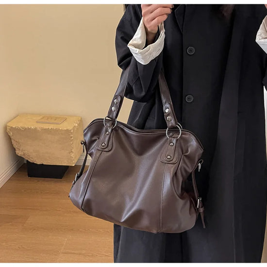 Soft Interior Compartment Shoulder Bags 2025 High Quality Contrasting Colors Bags for Women Fashion Zipper Pu Women's Handbags