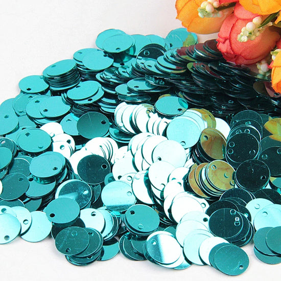 Paillettes Flat Rotonde 10–25 mm con Foro – 10 g , Costumi, Scialli, Danza, Scrapbooking e Decorazioni