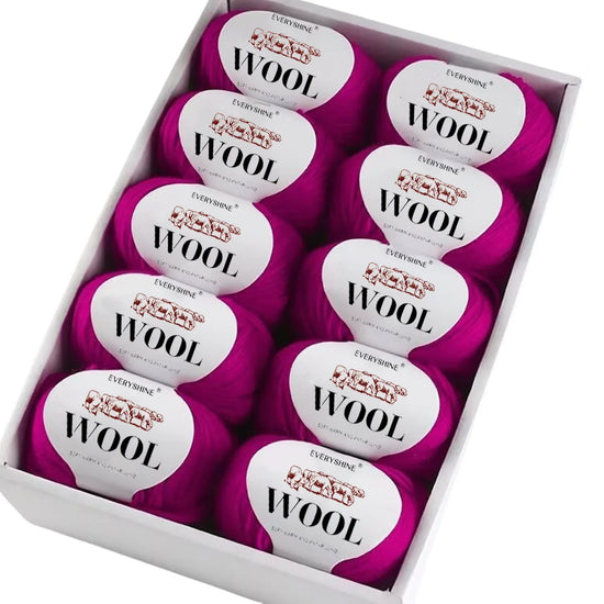 Set 6 pezzi Filato Lana – 300g Totali per Maglia & Uncinetto, Gomitoli Multicolore