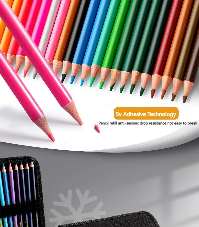 Set Matite Colorate 48/72/120/200 Colori – Oil e Acquerellabili per Disegno