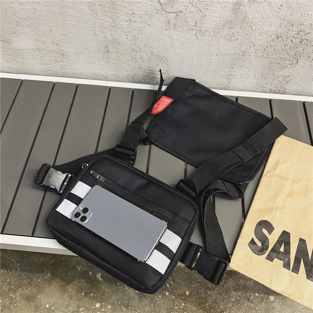 Chest bag unisex in Oxford – marsupio a pettorina streetwear, zip e design versatile