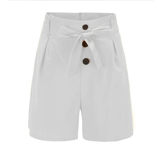 Shorts donna Y2K vita alta con bottoni, cintura e taglio vintage – perfetti per l’estate 2025